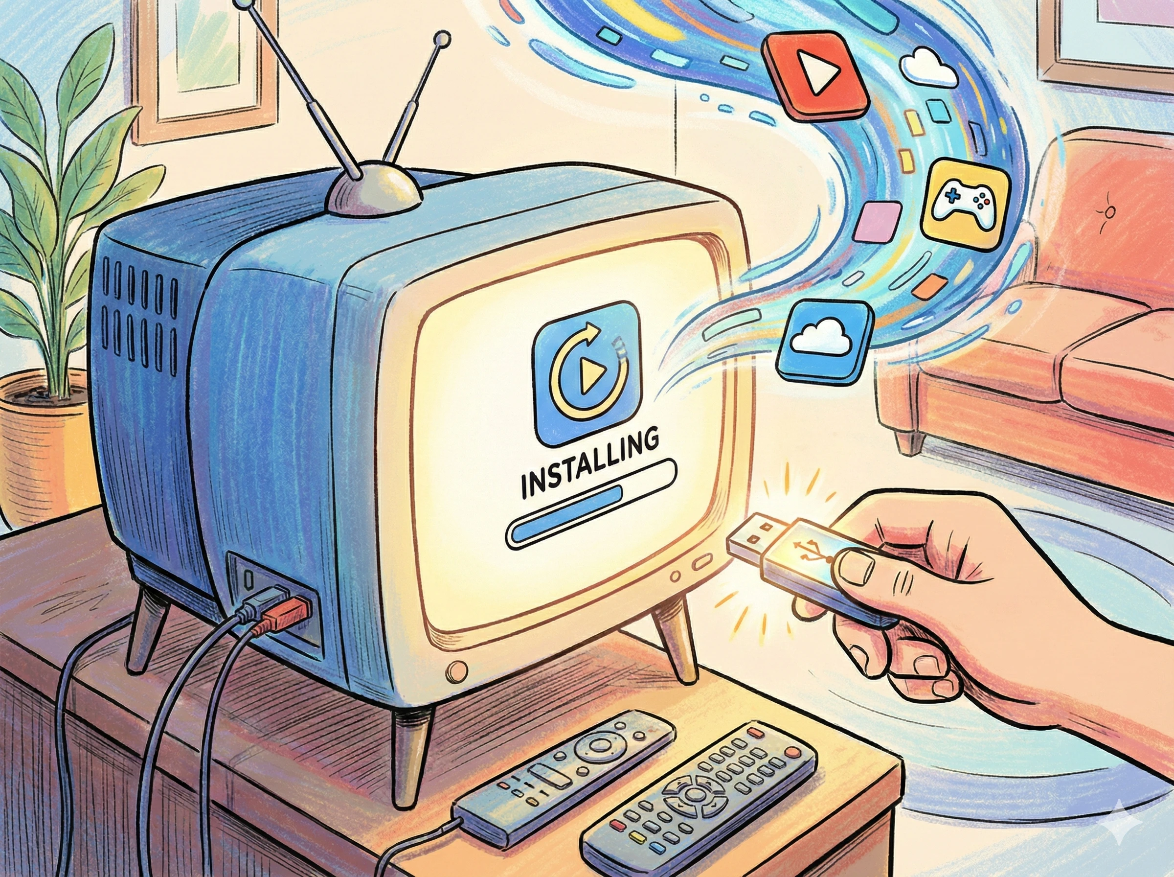 常见品牌电视u盘安基本装教程~